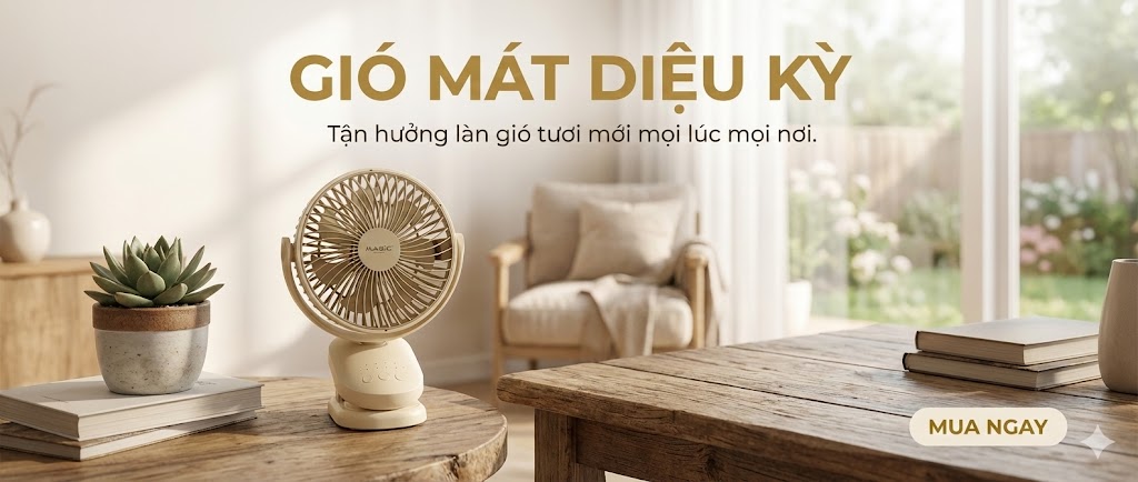 Quạt mini Magic A-004 – Quạt để bàn tiện lợi, gọn nhẹ