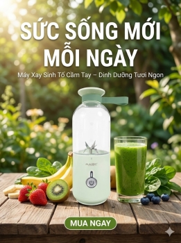 Máy xay mini Magic A-020 350ml 70W – Máy xay hoa quả đa năng sạc USB