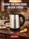 Ấm Siêu Tốc Cao Cấp Syntex SA-1818 - Đun nước nhanh, an toàn, bền đẹp